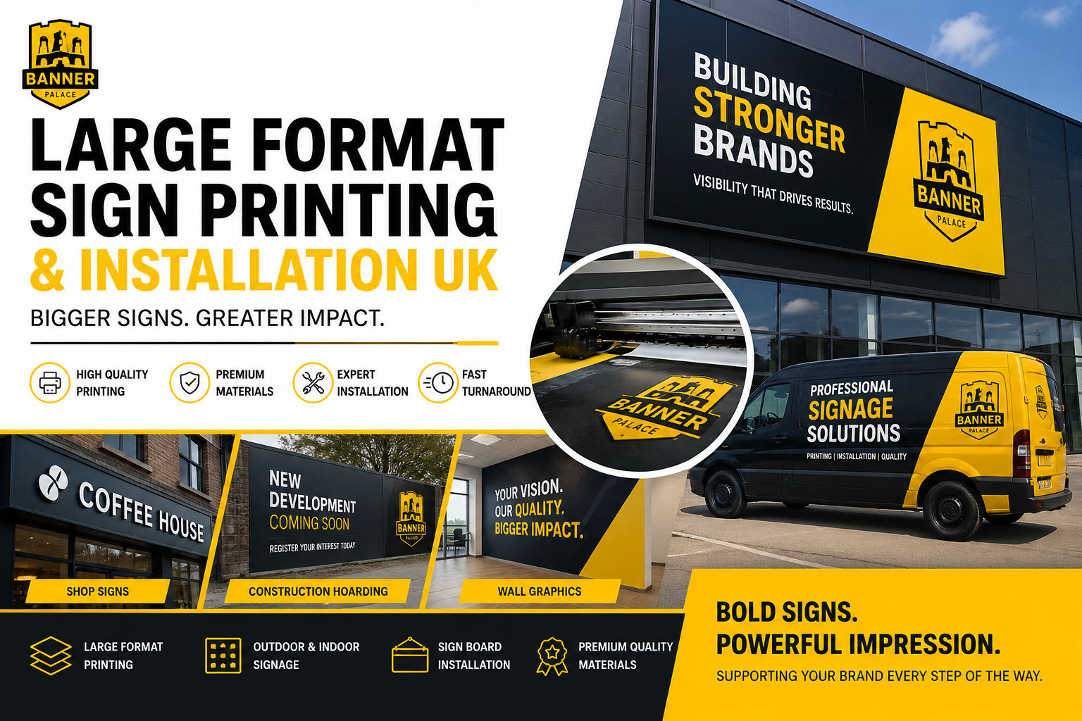 Big Signs, Better Impact: Large Format Sign Printing UK 